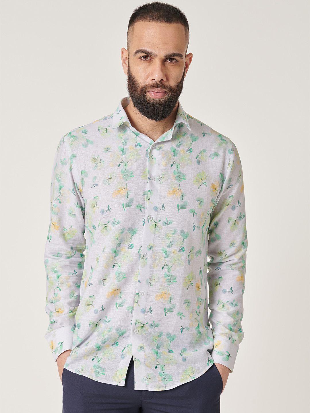 mr-button-slim-fit-floral-printed-cotton-linen-casual-shirt