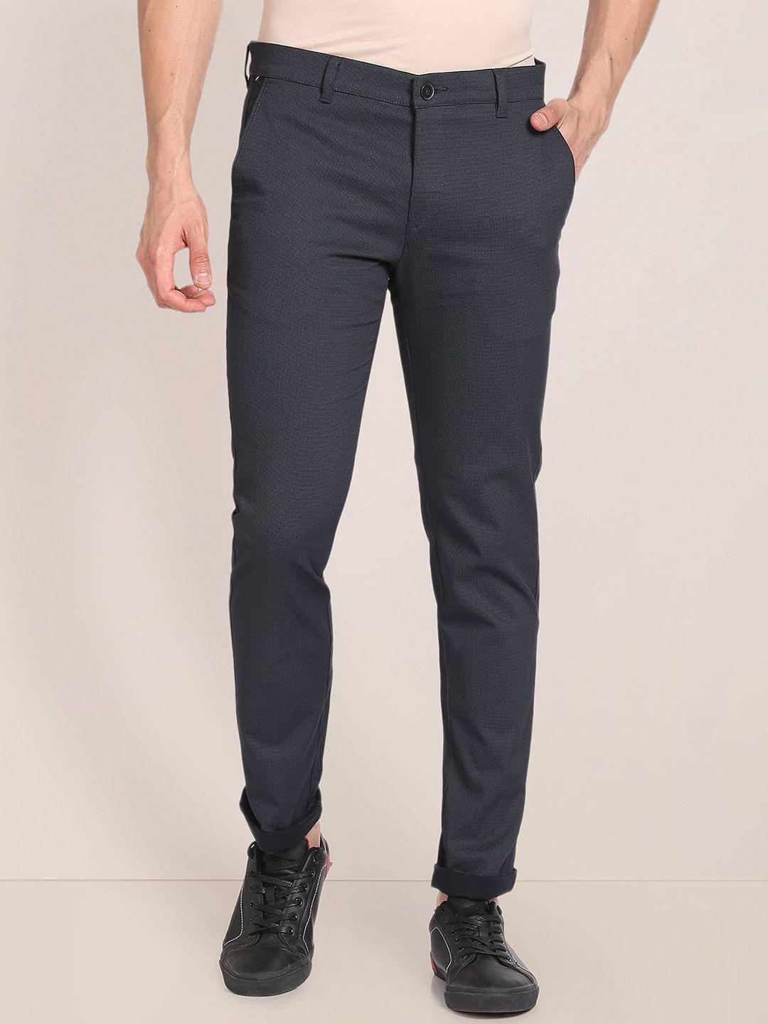 u-s-polo-assn-men-blue-printed-slim-fit-trousers