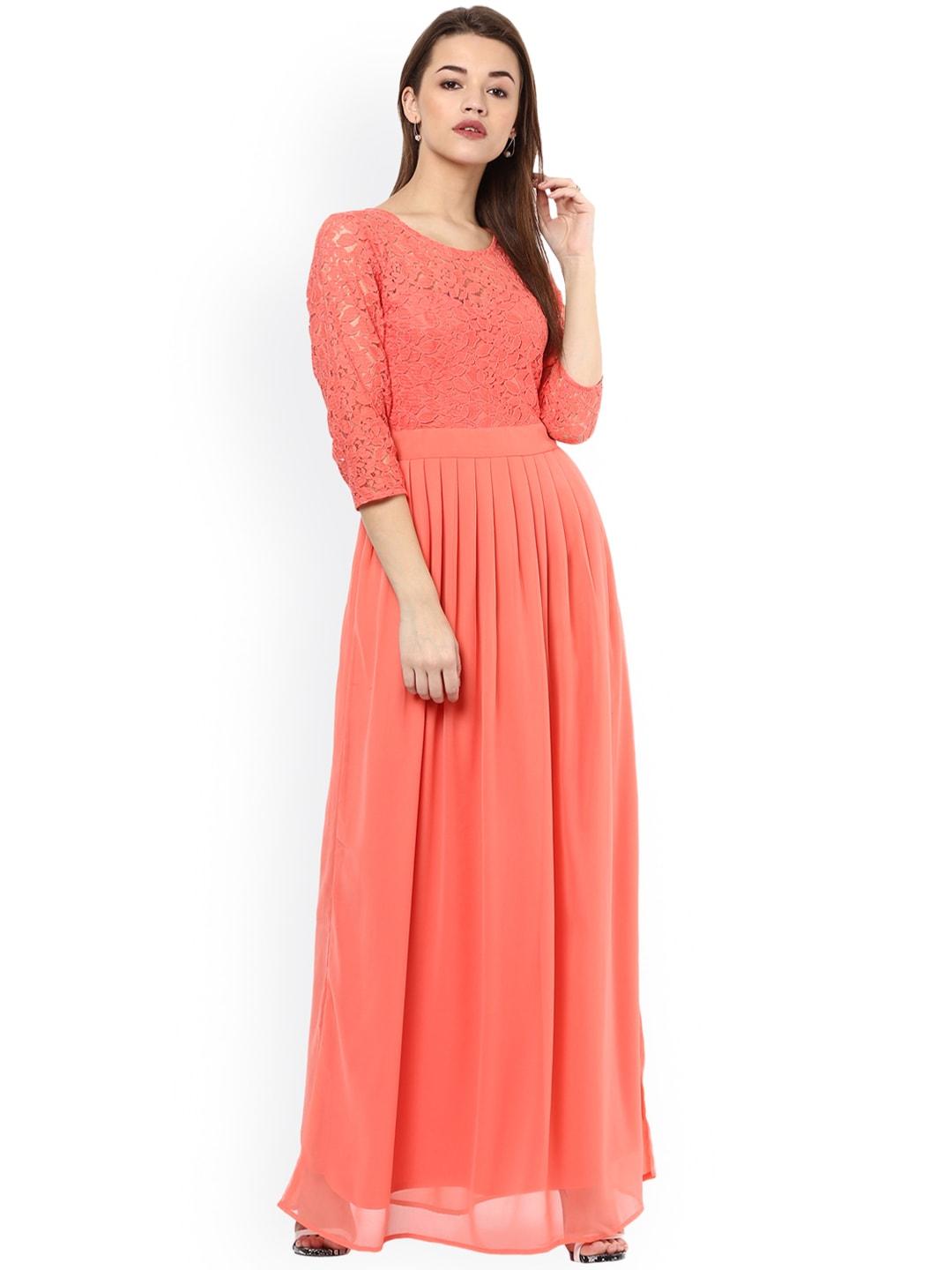 la-zoire-women-peach-coloured-solid-maxi-dress