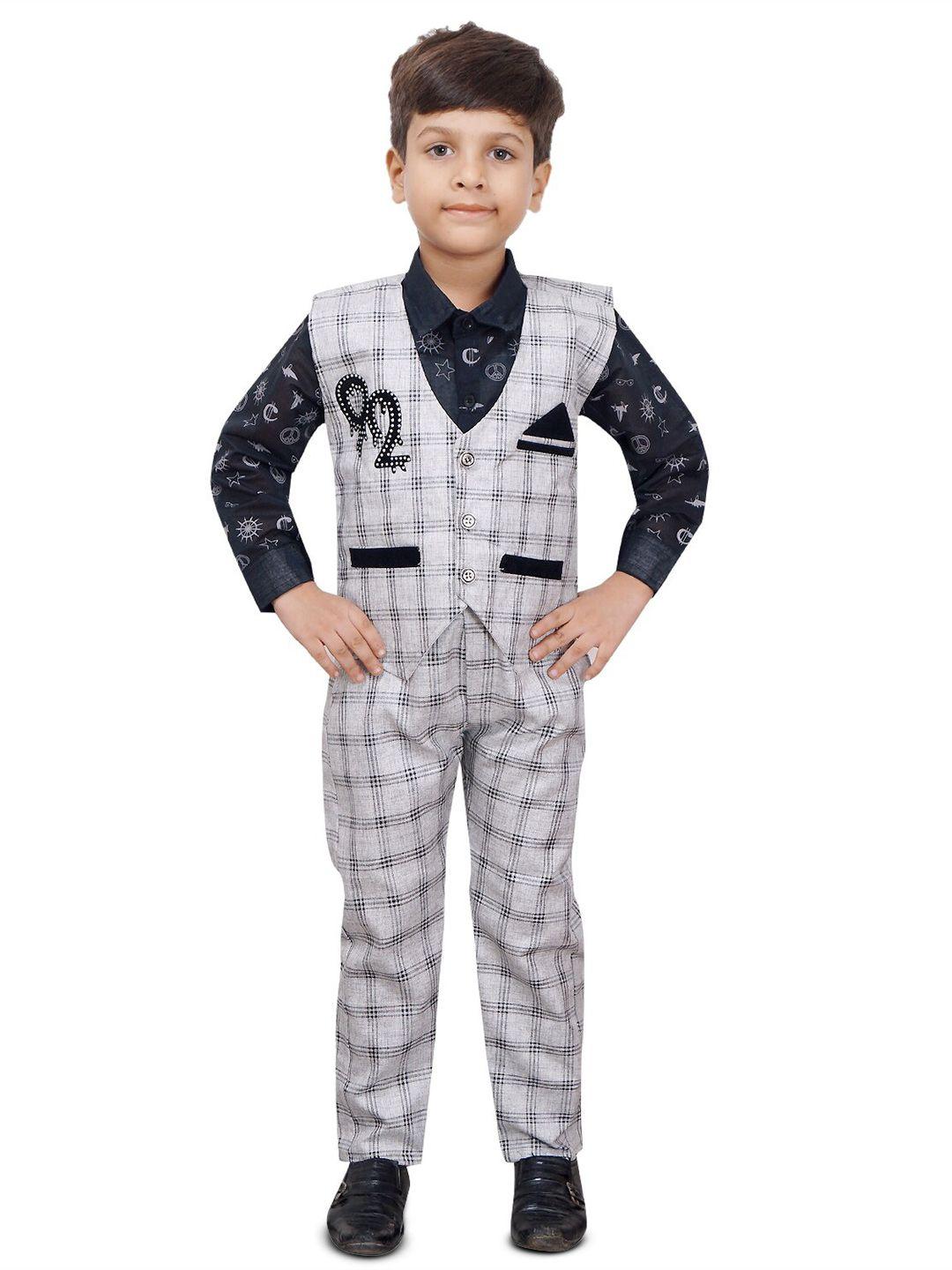 baesd-boys-conversational-print-checked-clothing-set-with-waistcoat