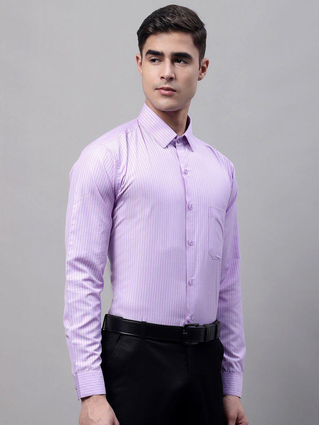 jainish-spread-collar-classic-fit-vertical-striped-cotton-formal-shirt