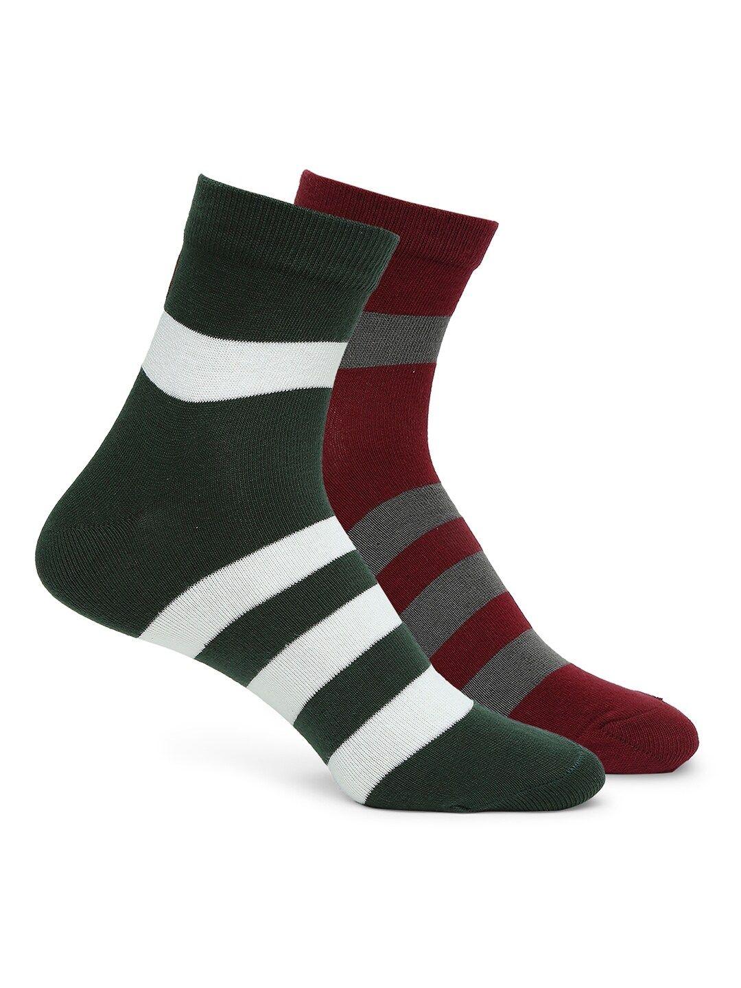 underjeans-by-spykar-men-pack-of-2-assorted-patterned-cotton-above-ankle-length-socks