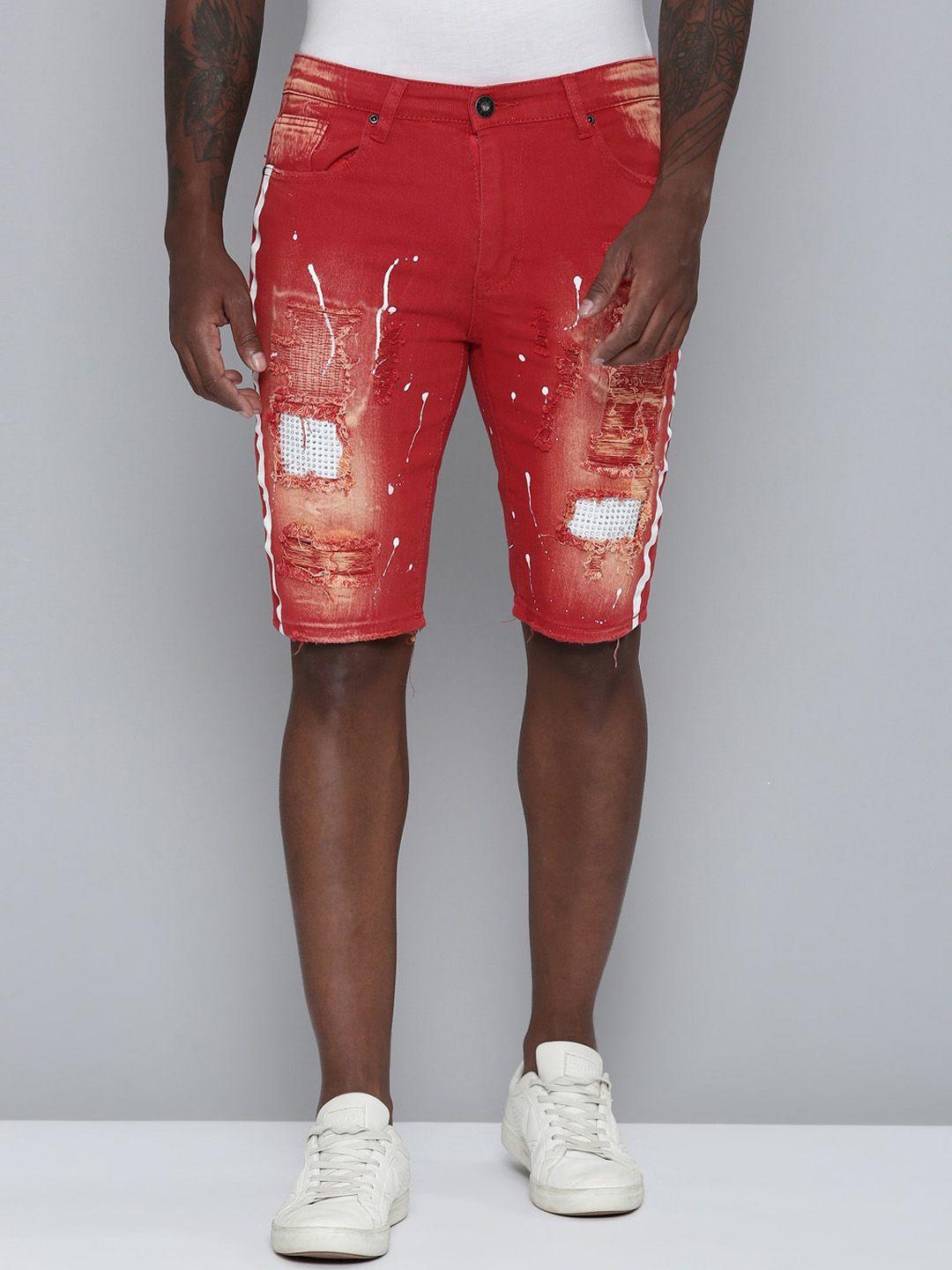 waimea-men-red-printed-shorts