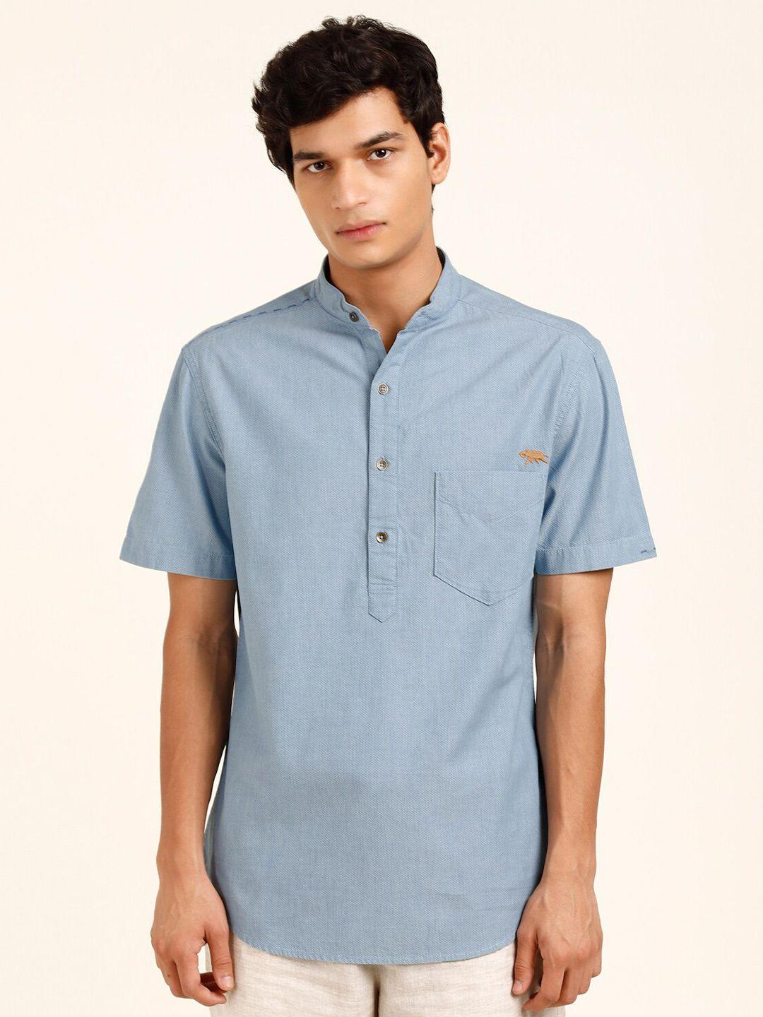 andamen-men-mandarin-azure-indigo-cotton-shirt
