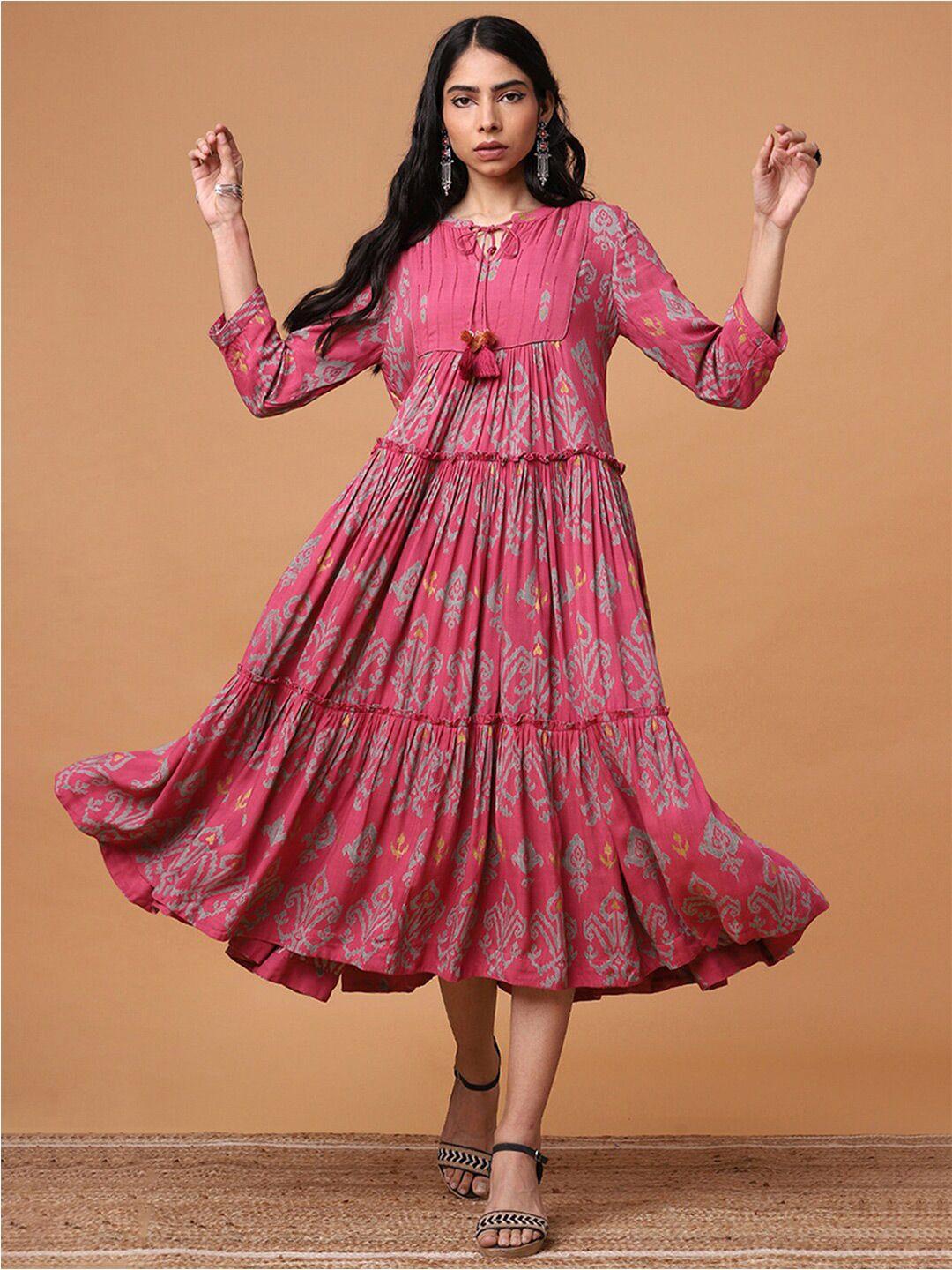 marigold-lane-pink-ethnic-motifs-print-maxi-dress