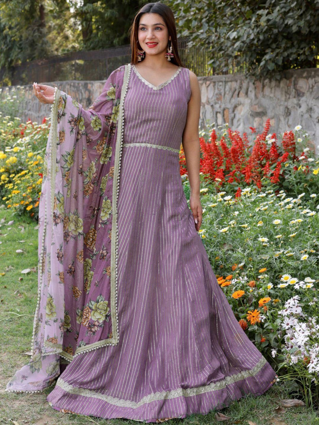 chhabra-555-mauve-striped-gota-patti-flared-gown-with-floral-digital-printed-dupatta