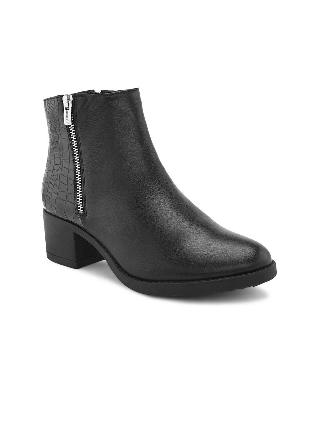 dressberry-women-black-textured-heeled-mid-top-regular-boots