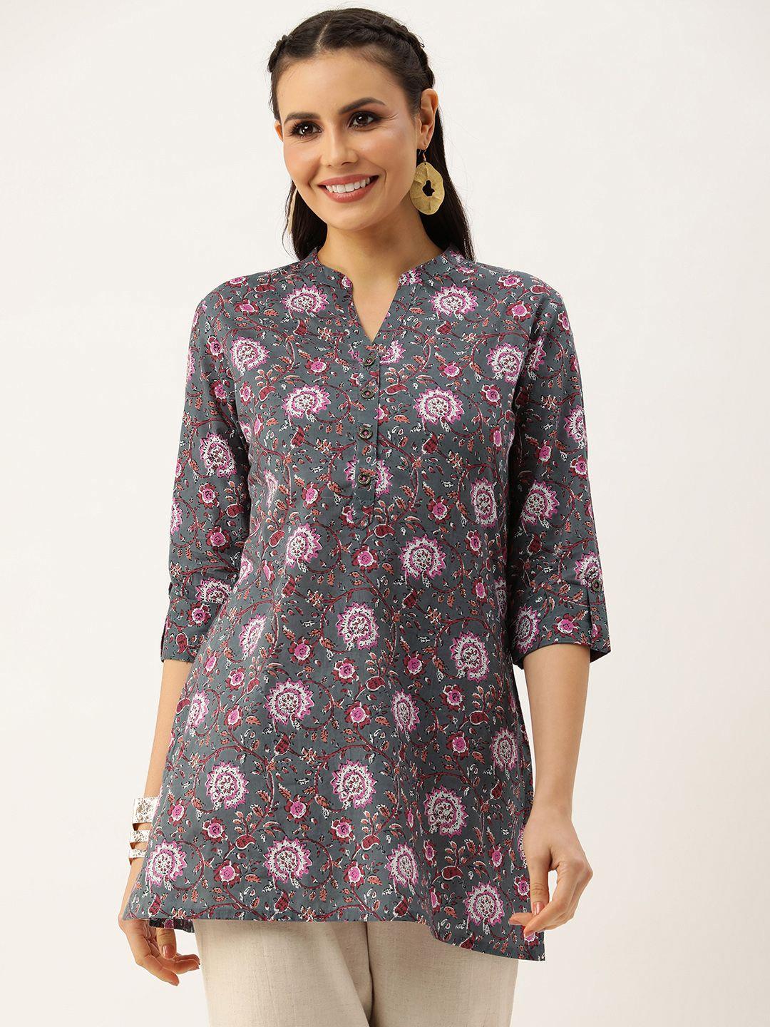 amukti-floral-print-mandarin-collar-printed-tunic