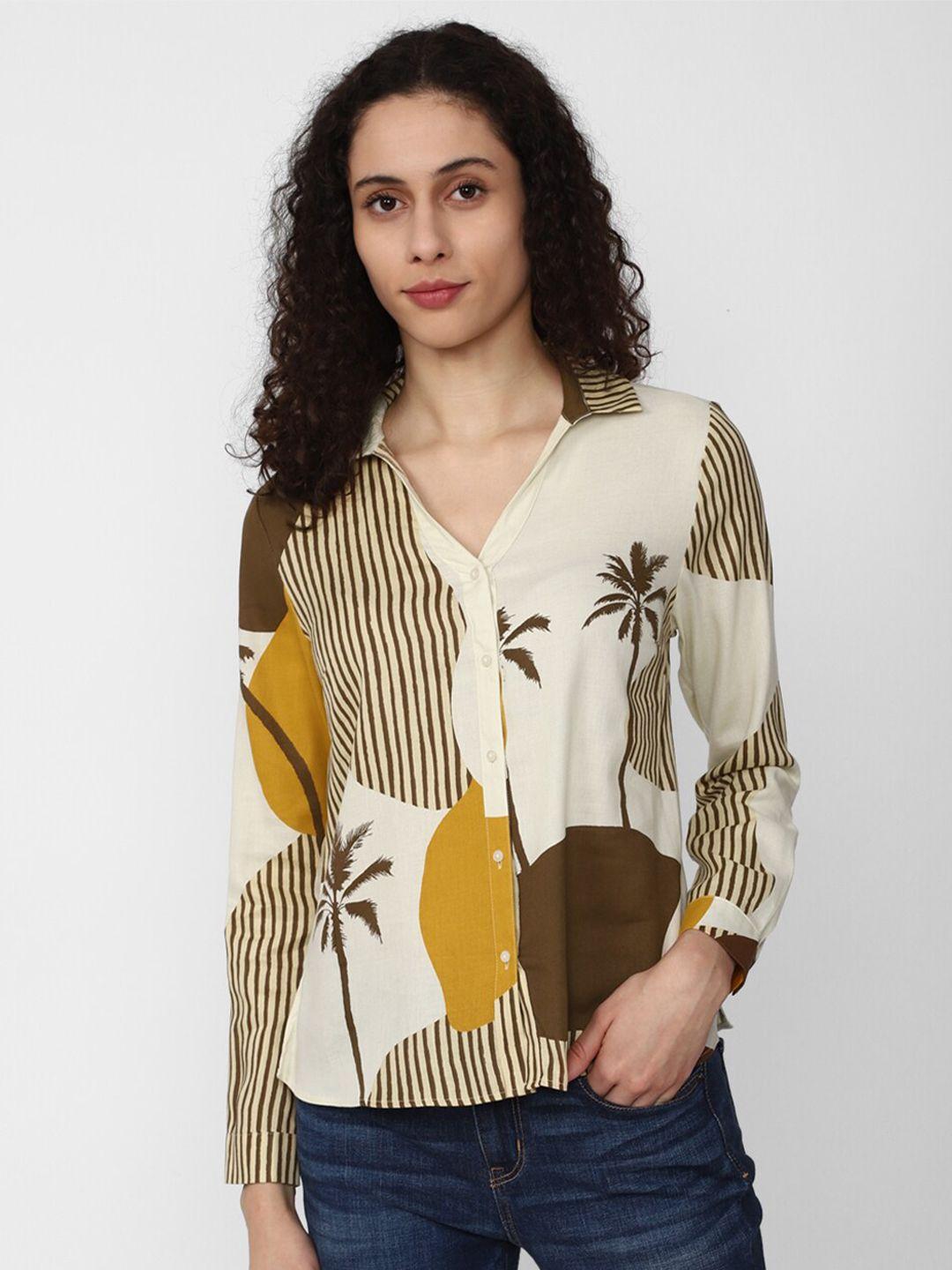 van-heusen-woman-graphic-printed-spread-collar-casual-shirt