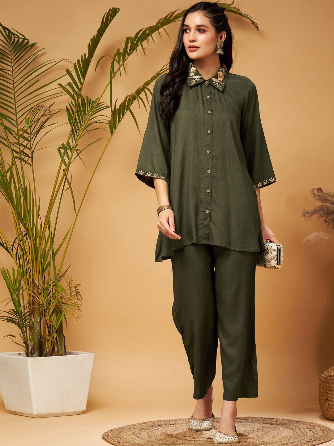 shae-by-sassafras-zari-embroidered-shirt-collar-tunic-top-with-palazzos-co-ords