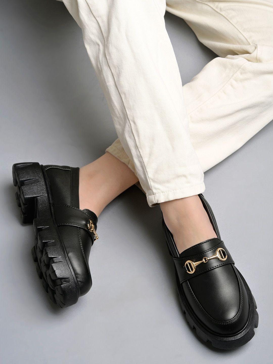 shoetopia-women-embellished-comfort-insole-horsebit-loafers
