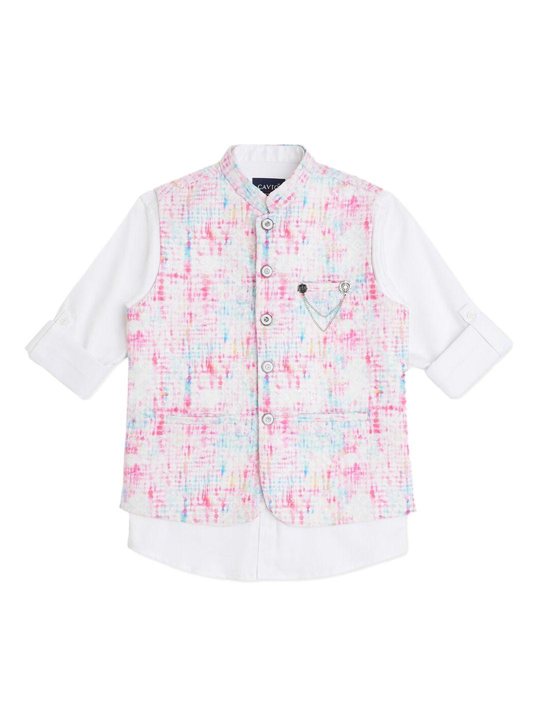 cavio-boys-embellished-cotton-nehru-jacket-with-shirt