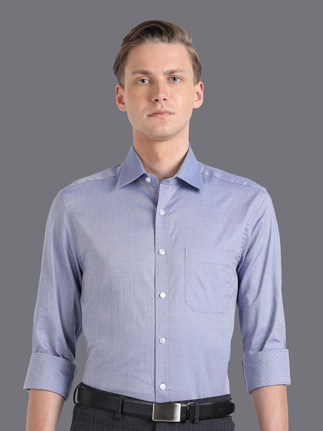 louis-philippe-self-design-spread-collar-pure-cotton-slim-fit-formal-shirt