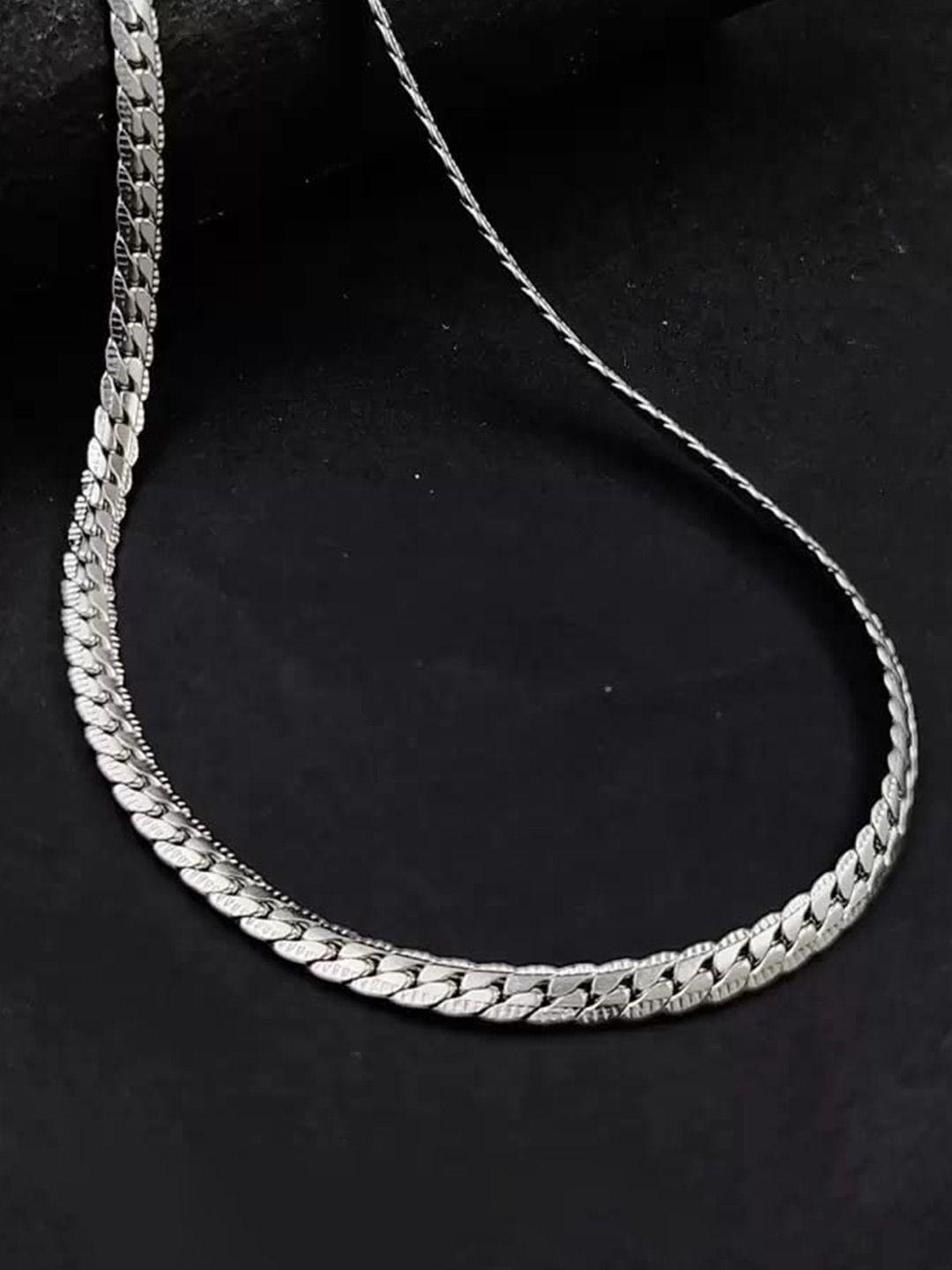 karishma-kreations-unisex-silver-plated-link-chain