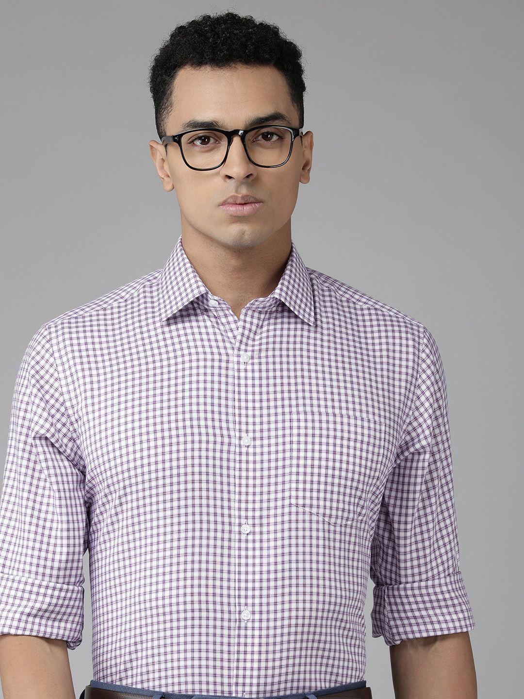 van-heusen-men-custom-fit-opaque-checked-pure-cotton-formal-shirt