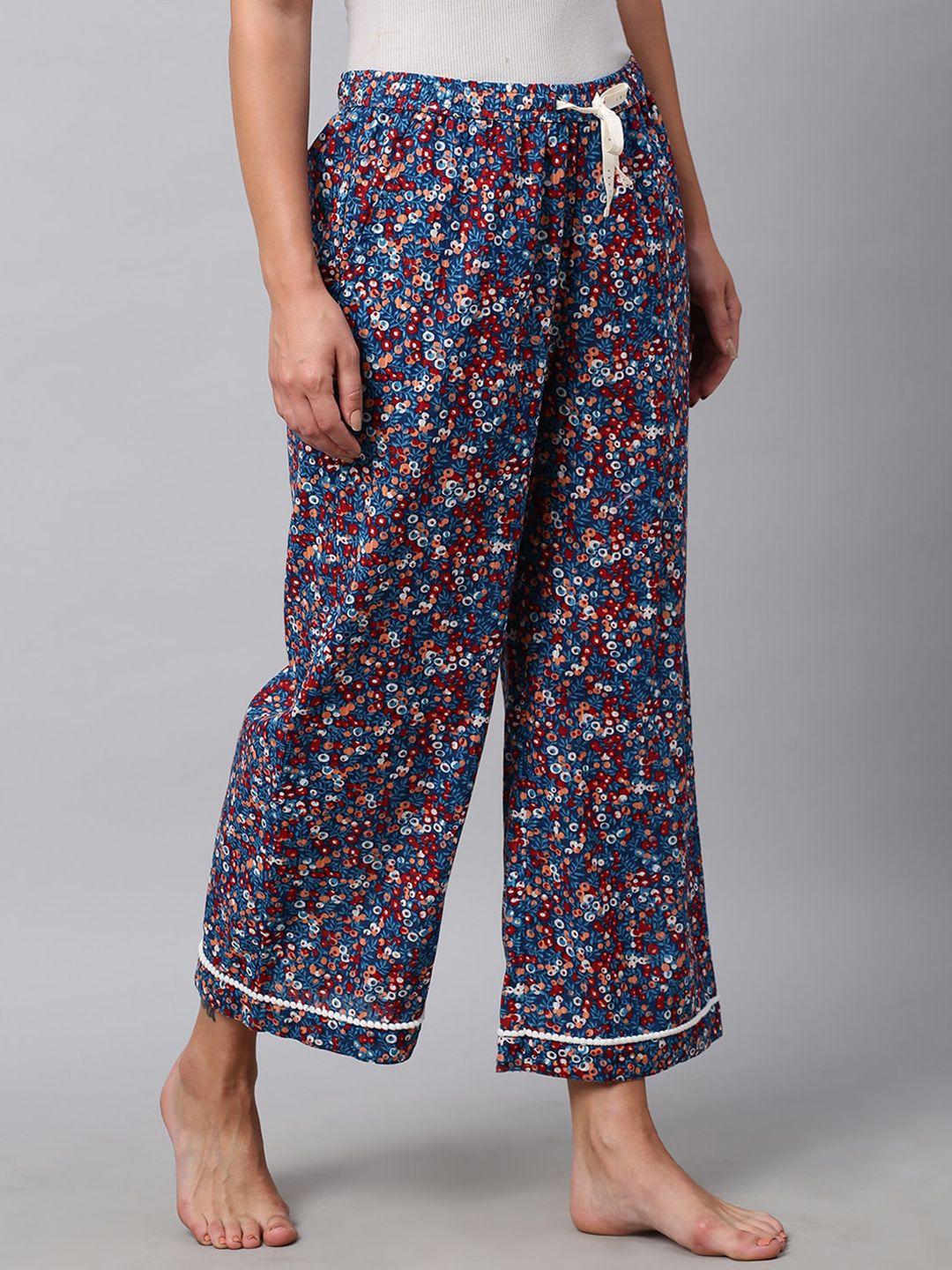 chemistry-women-floral-printed-pure-cotton-lounge-pants
