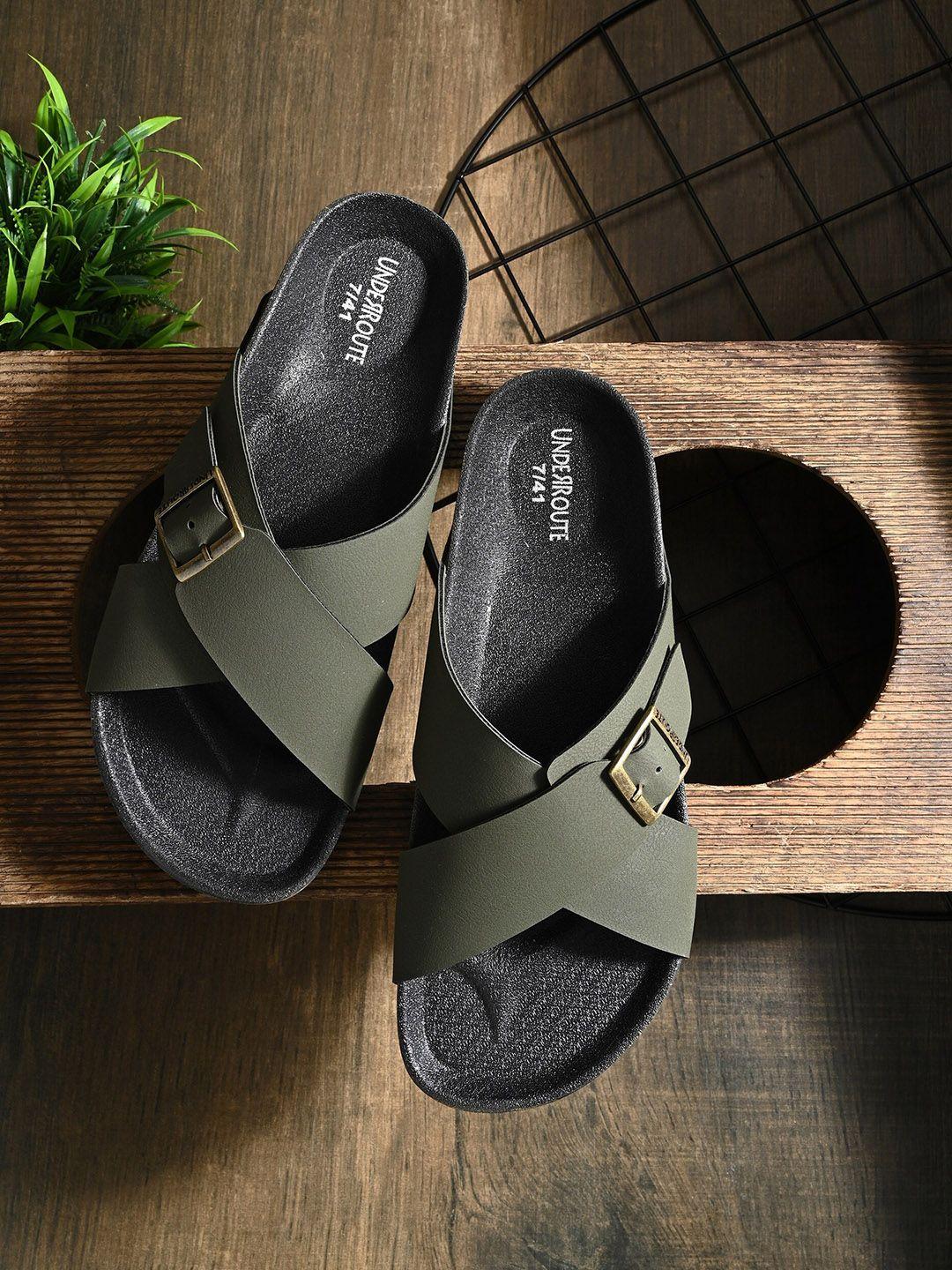 underroute-men-cross-strap-comfort-sandals-with-buckle-detail
