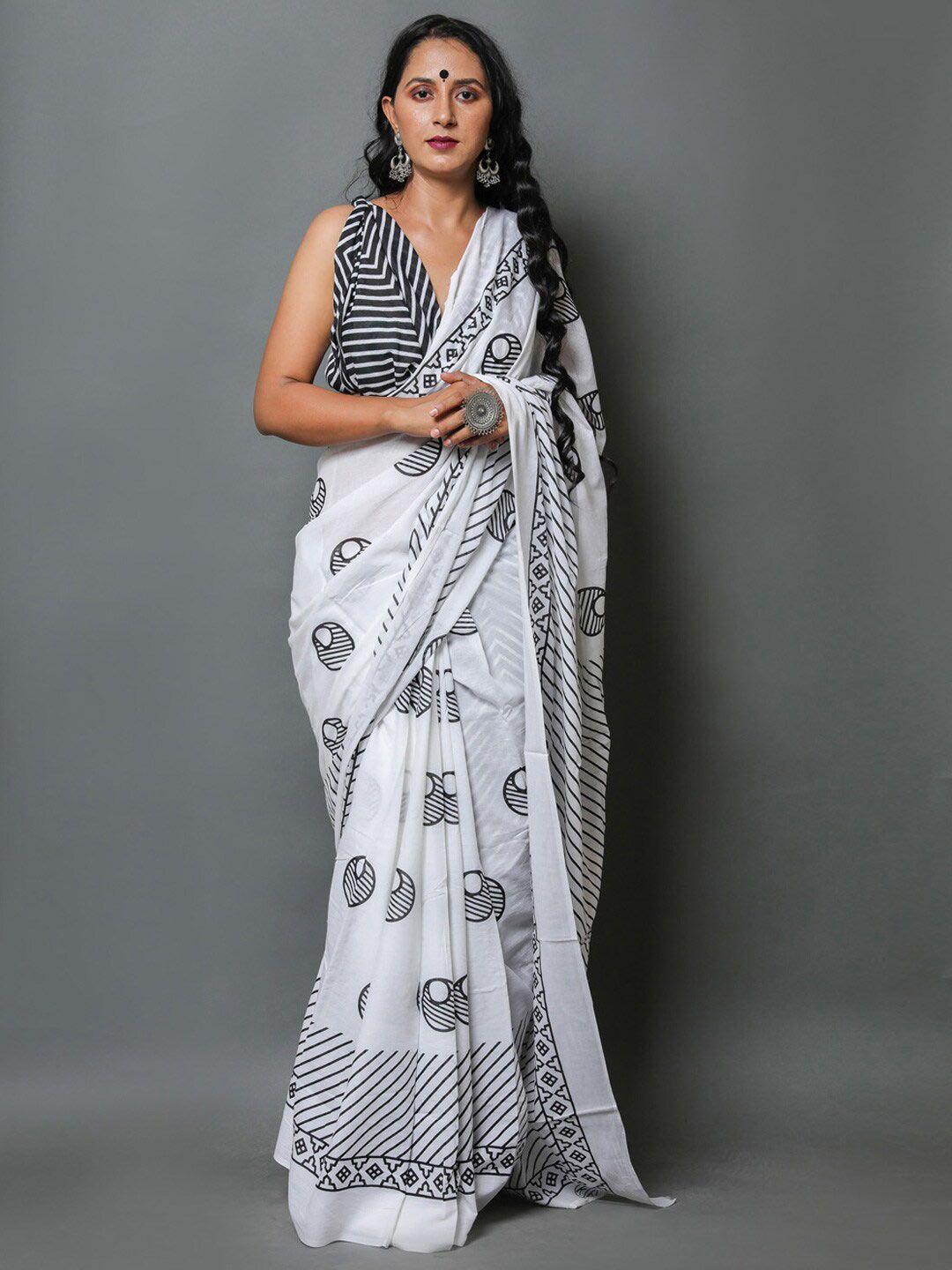 buta-buti-geometric-printed-pure-cotton-saree