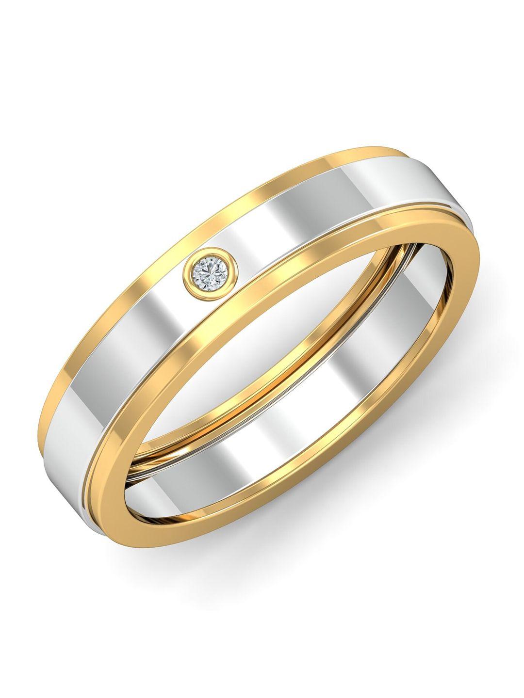 kuberbox-classic-dual-tone-men-18kt-white-gold-diamond-studded-band-ring--4.5-gm