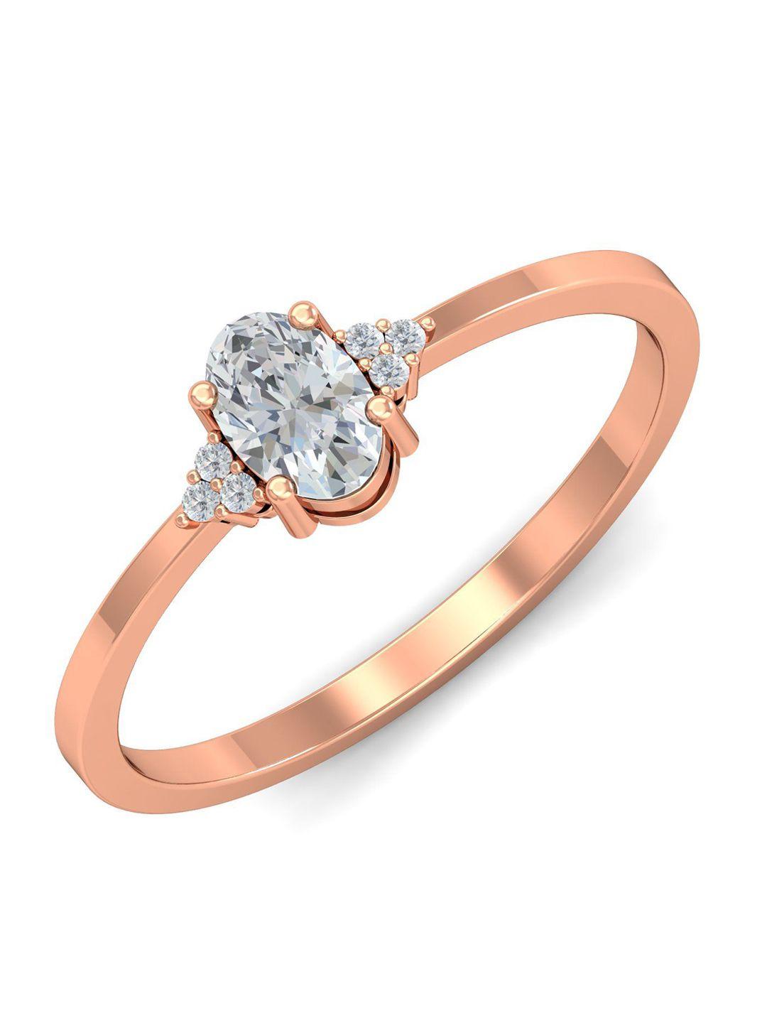 kuberbox-sapphire-18k-rose-gold-diamond-studded-ring-1.8-gm