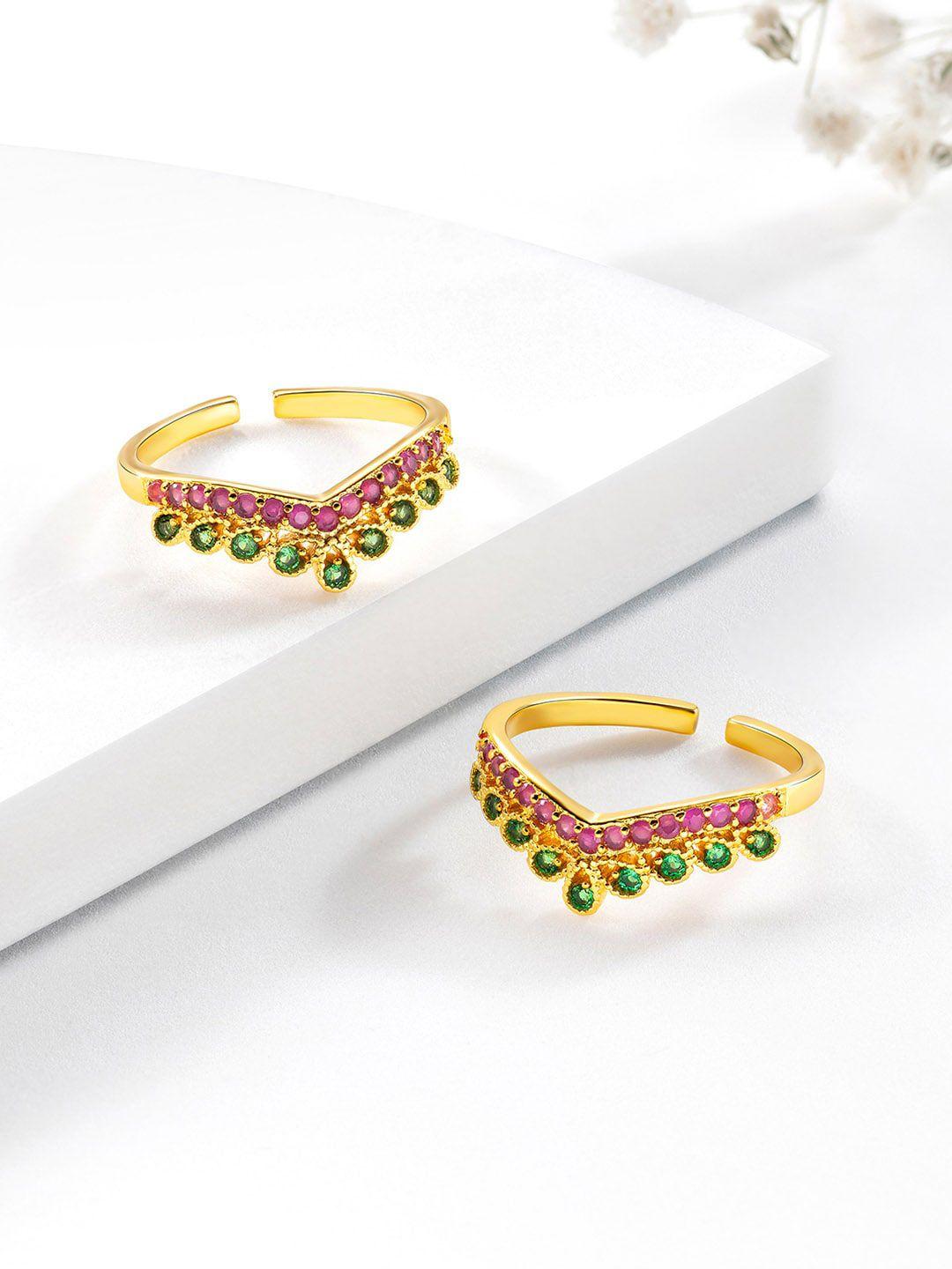 peora-gold-plated-&-cz-stone-studded-toe-rings
