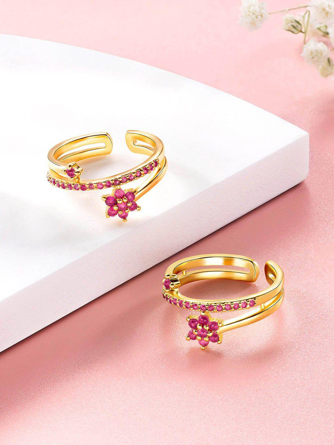 peora-gold-plated-cz-studded-toe-rings
