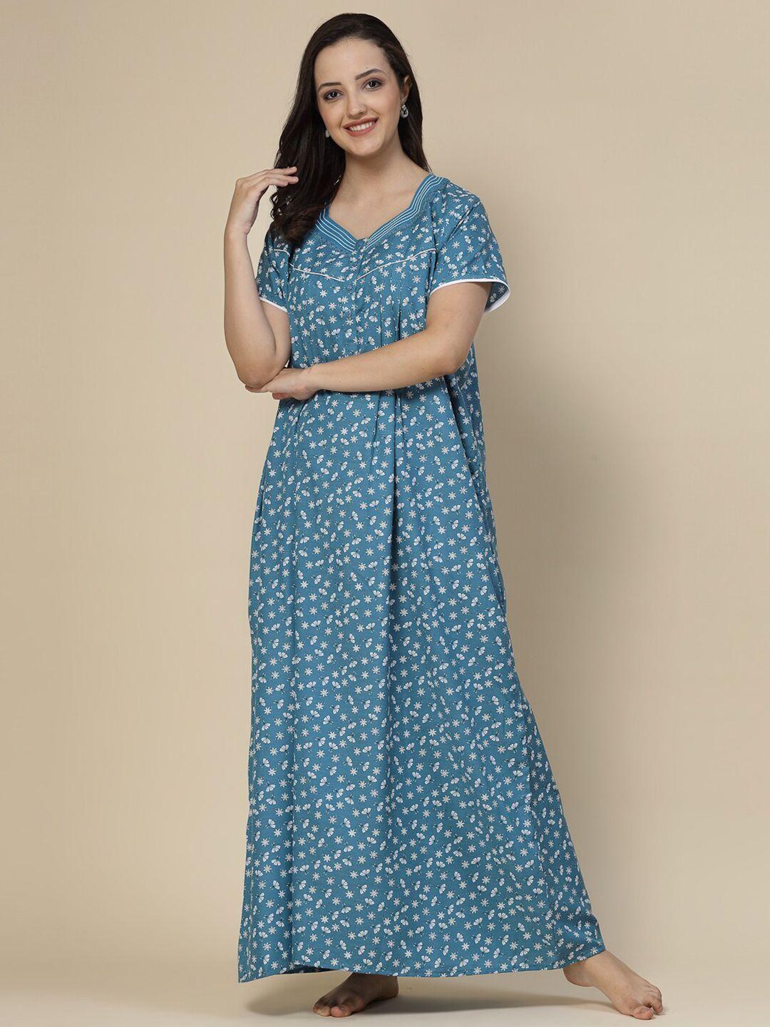 sweet-dreams-floral-printed-pure-cotton-maxi-nightdress