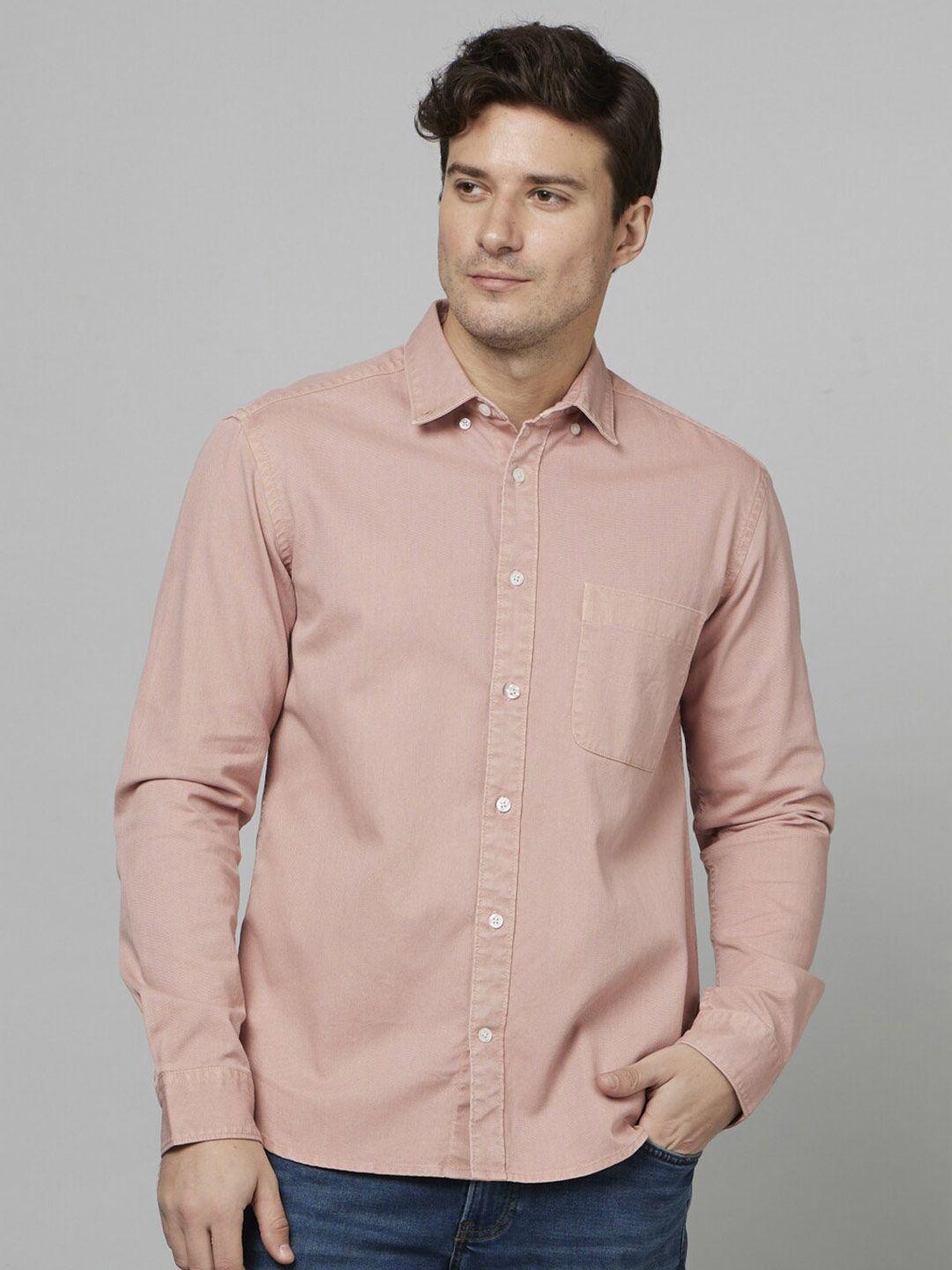 celio-classic-button-down-collar-cotton-casual-shirt