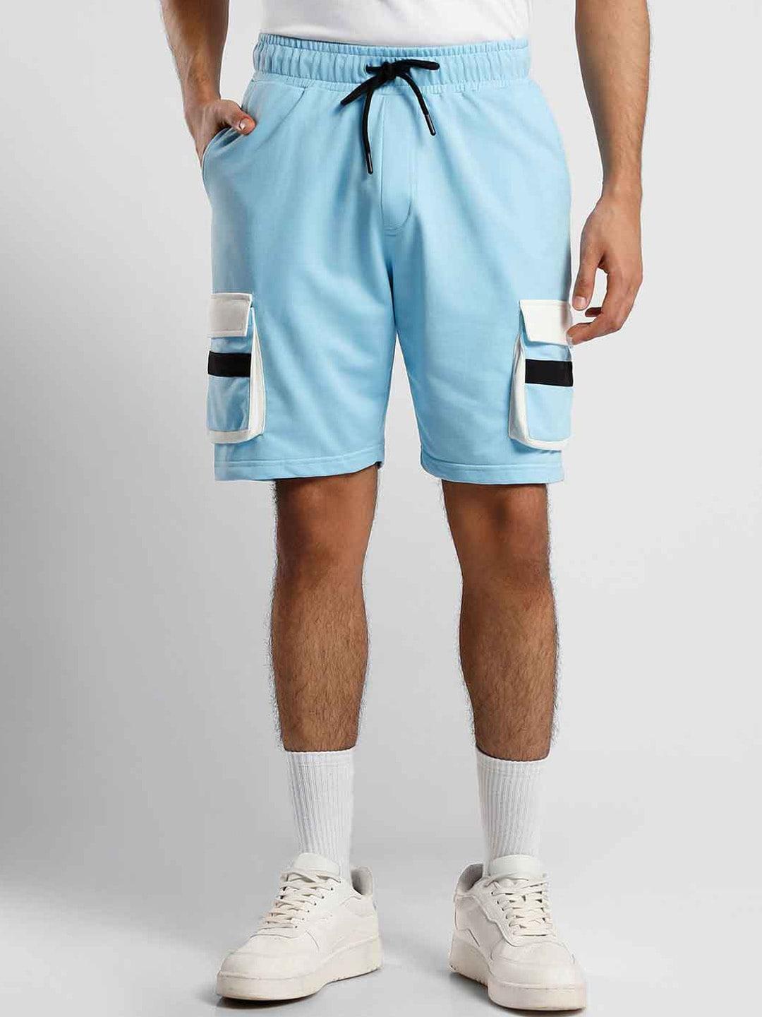 nobero-men-blue-striped-loose-fit-shorts
