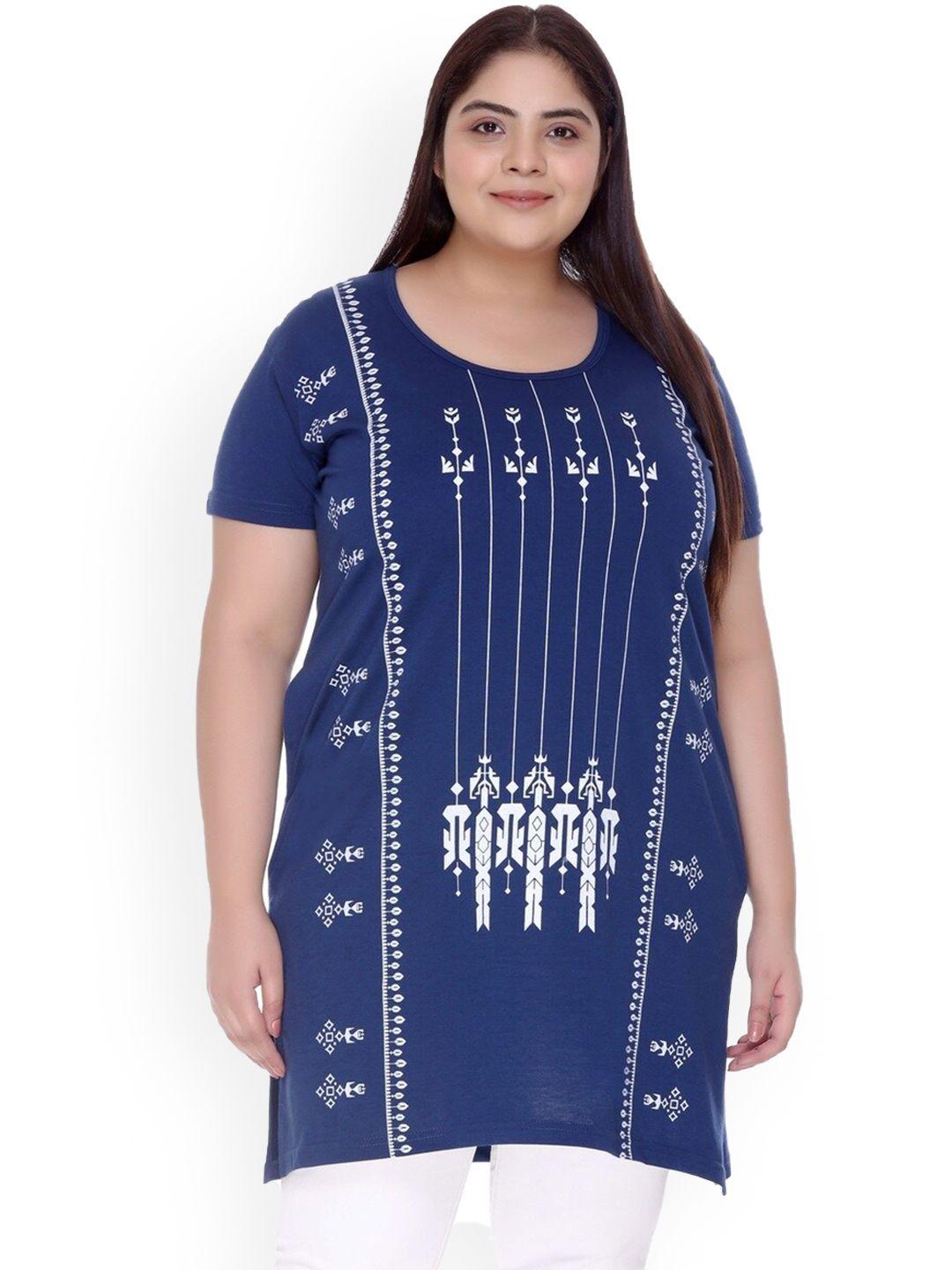 in-love-plus-size-ethnic-motif-printed-cotton-straight-kurti