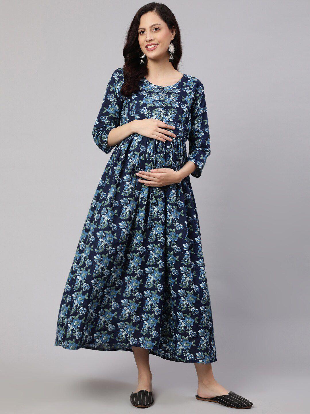nayo-floral-print-maternity-&-feeding-empire-midi-dress