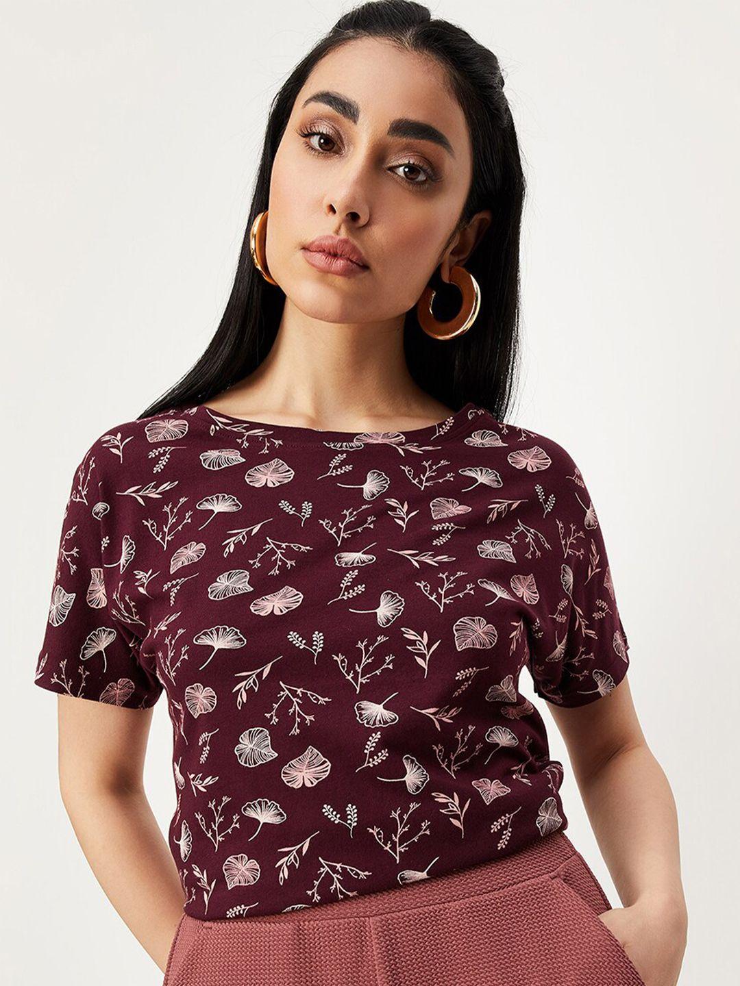 max-floral-printed-round-neck-pure-cotton-t-shirt