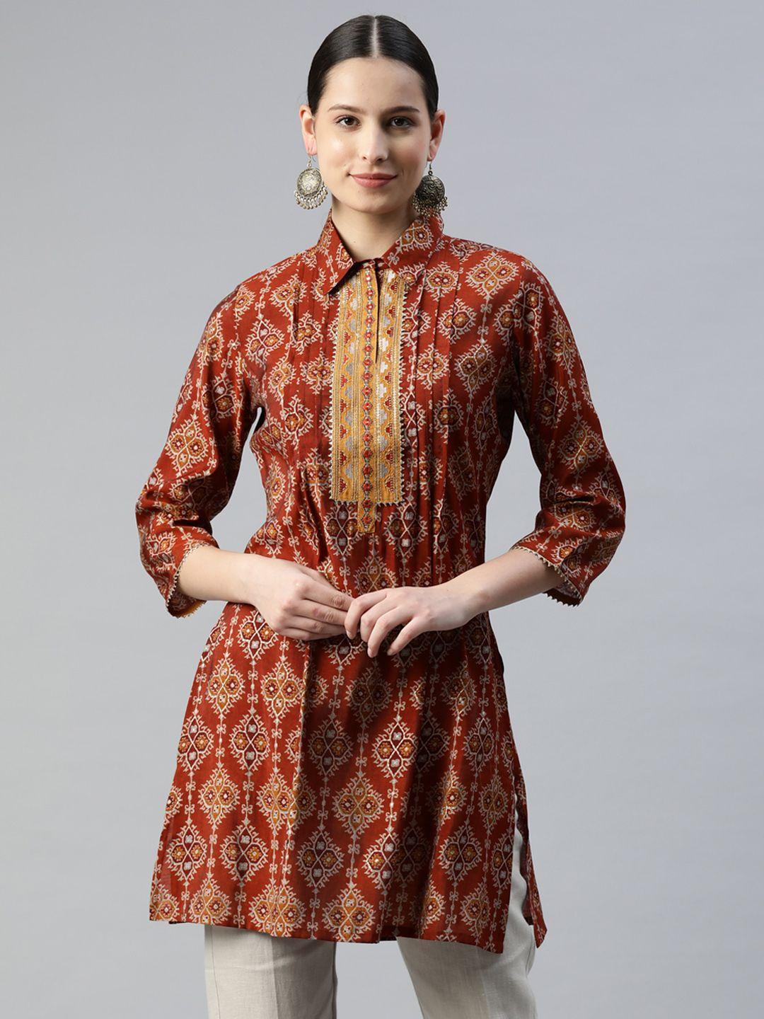 nayam-by-lakshita-modal-shirt-collar-printed-ethnic-tunic