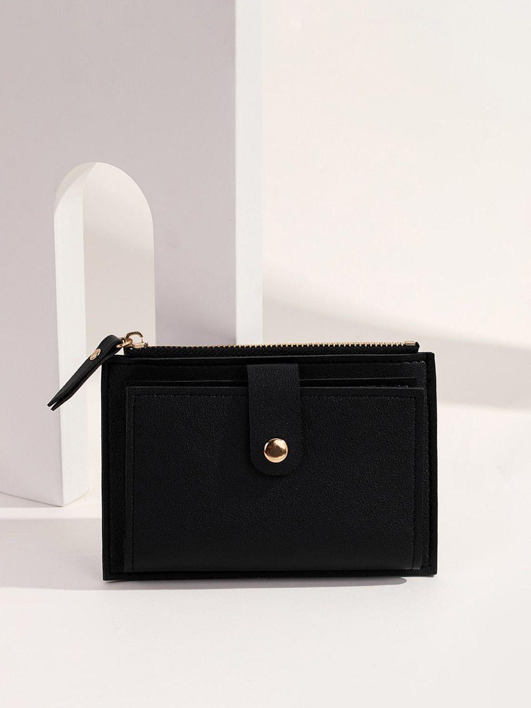 dressberry-women-black-zip-detail-card-holder