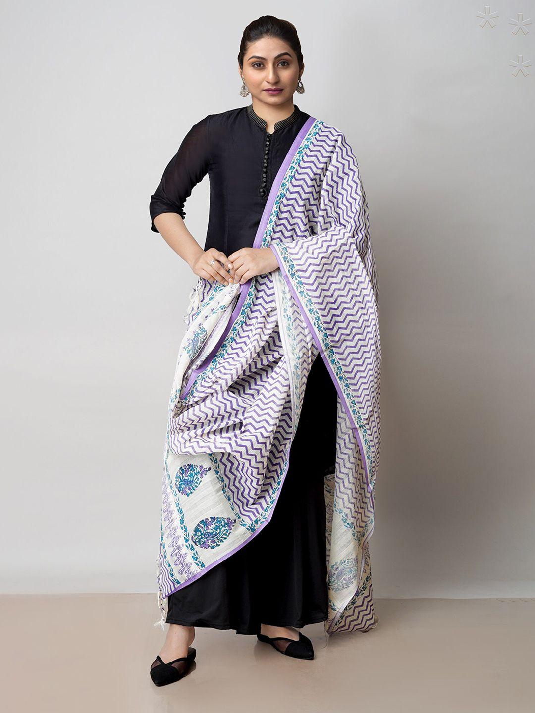 unnati-silks-ethnic-motifs-block-print-pure-cotton-dupatta