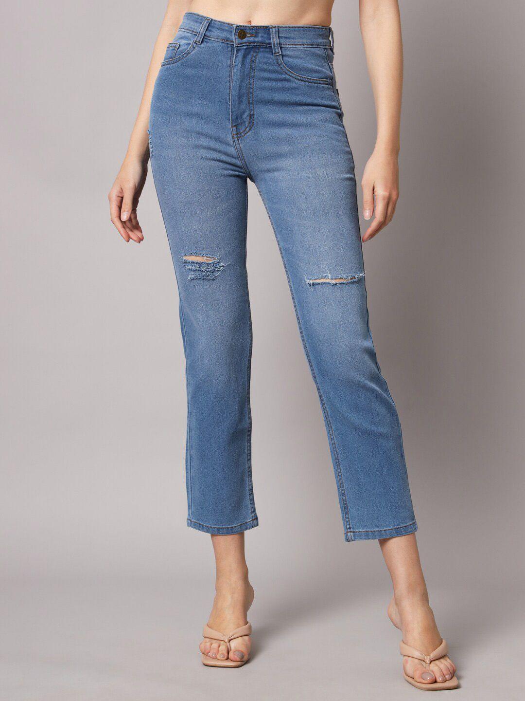 baesd-women-slim-fit-high-rise-slash-knee-light-fade-cropped-cotton-jeans