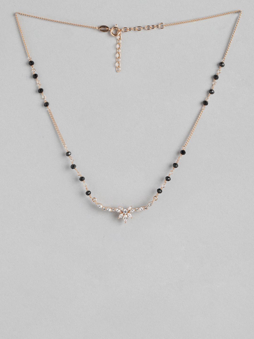 carlton-london-rose-gold-plated-crystals-studded-mangalsutra
