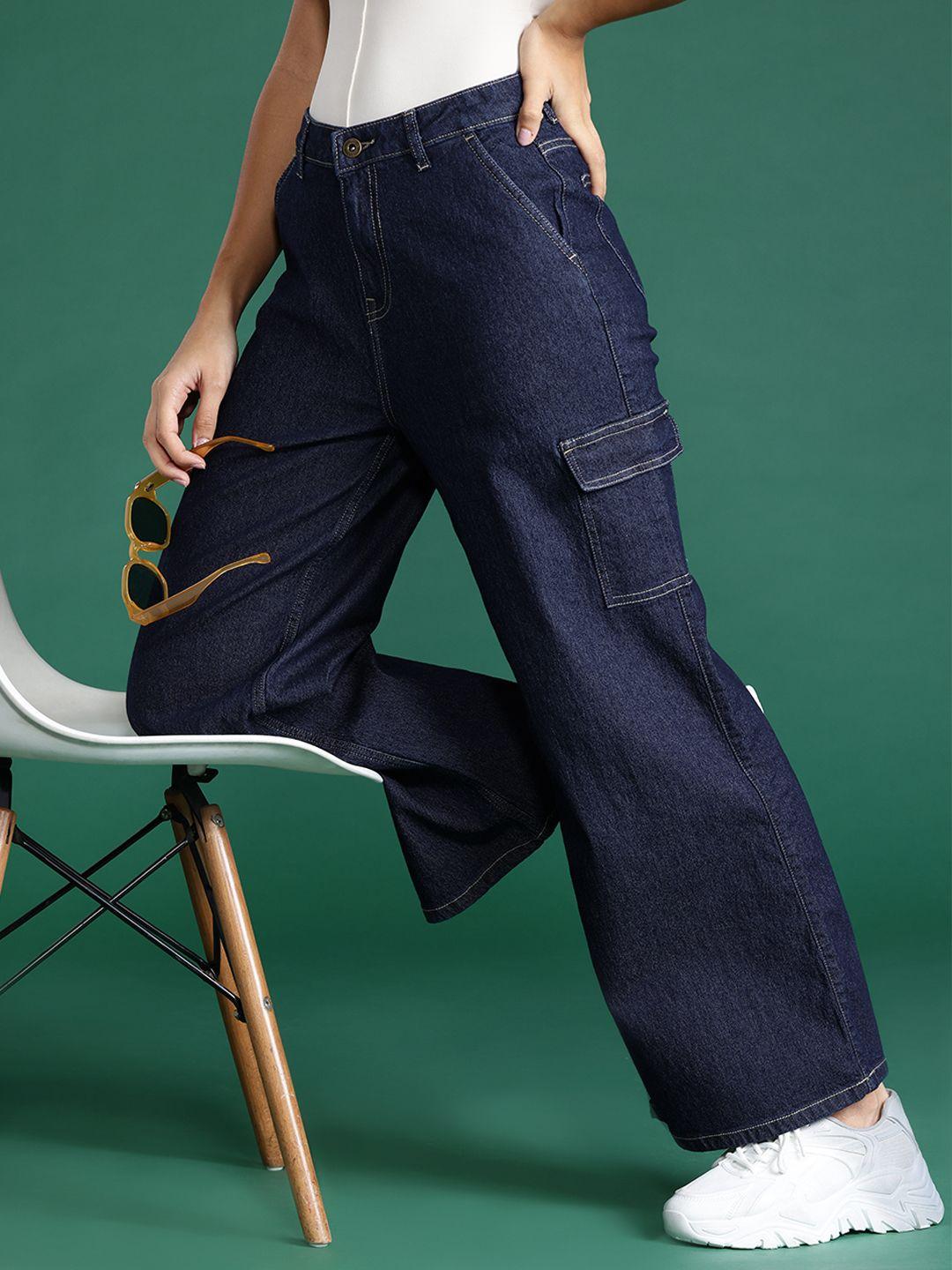 dressberry-women-wide-leg-stretchable-jeans