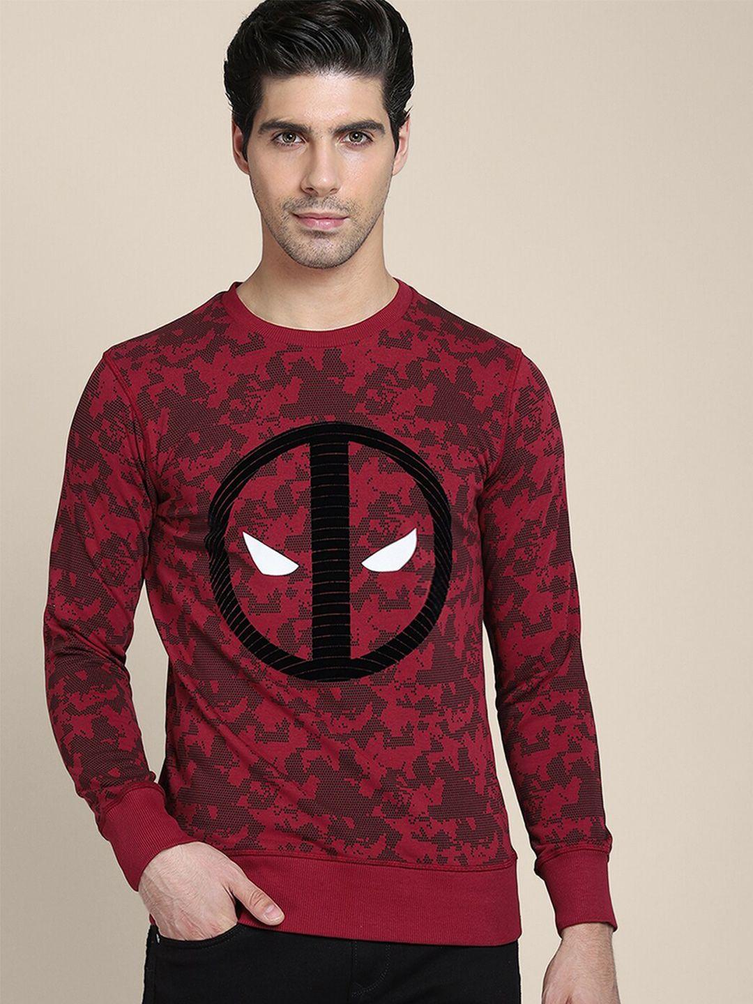 free-authority-deadpool-graphic-printed-cotton-pullover