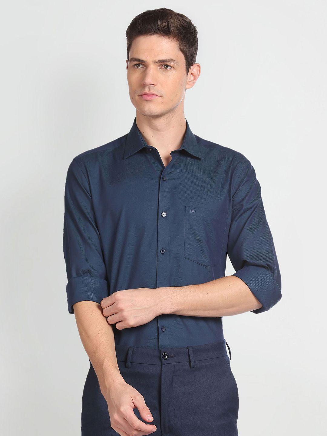 arrow-spread-collar-pure-cotton-casual-shirt
