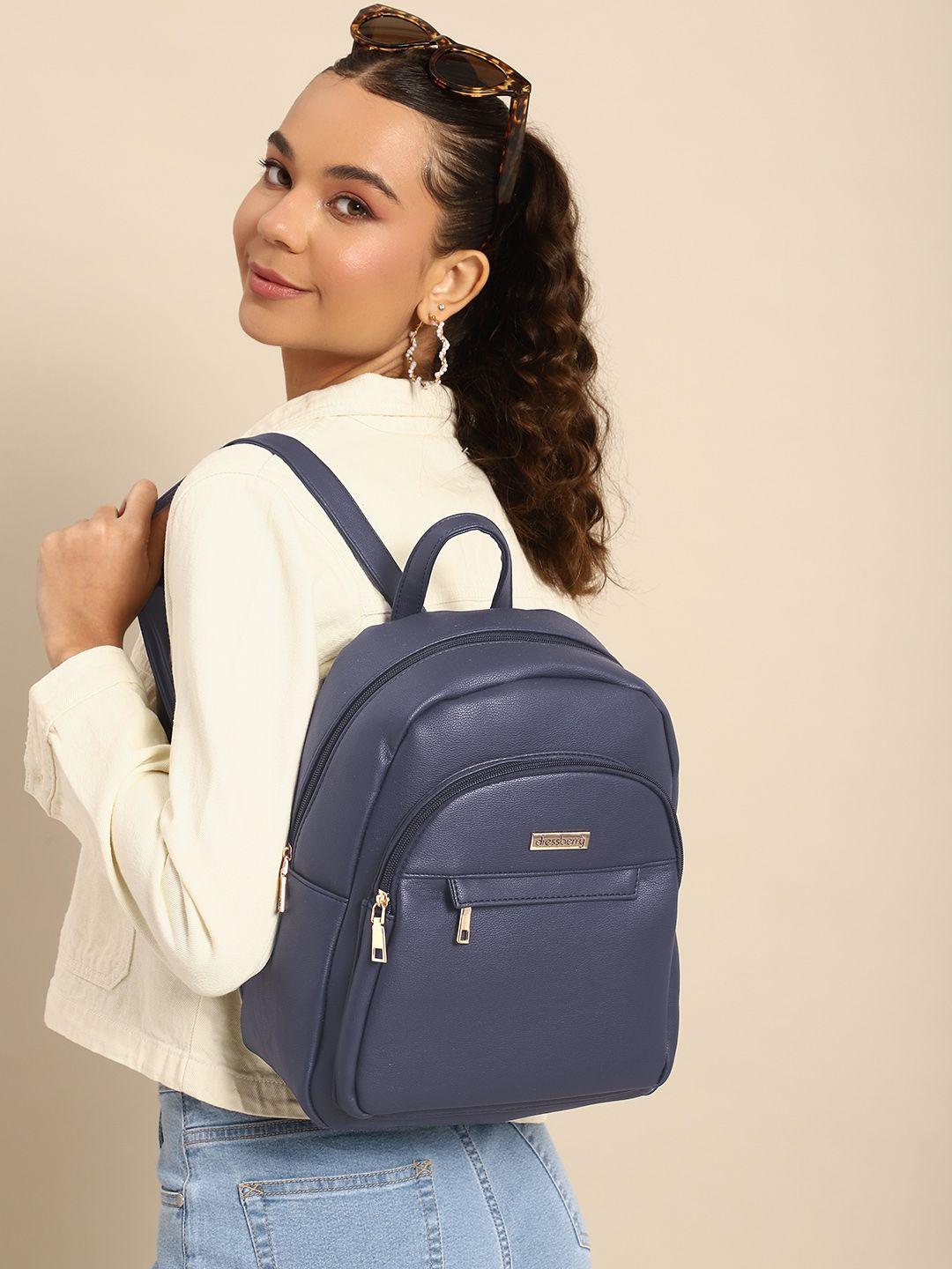 dressberry-women-solid-mini-backpack