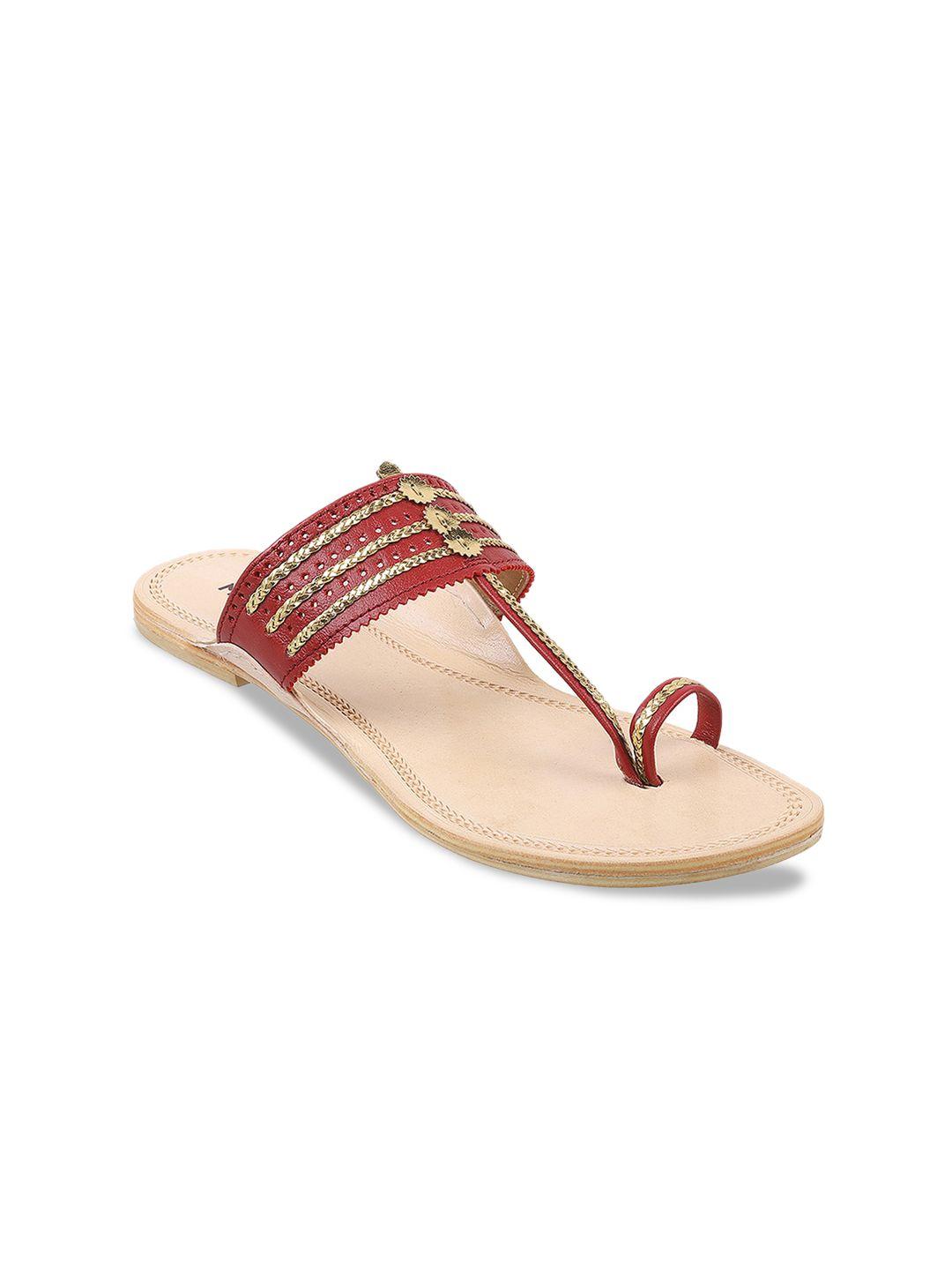 mochi-women-red-one-toe-flats