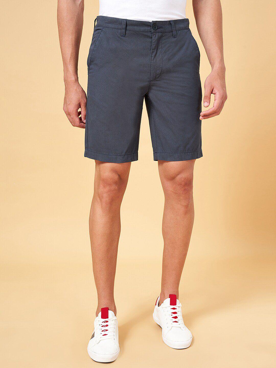 byford-by-pantaloons-men-printed-mid-rise-slim-fit-cotton-shorts