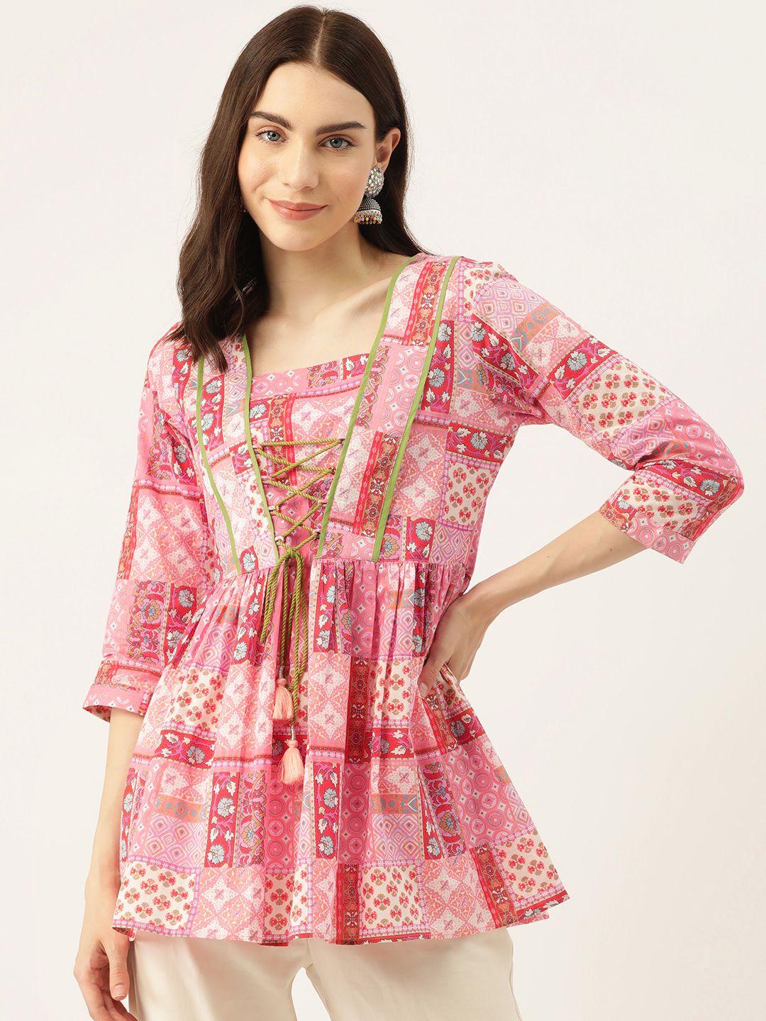 jaipur-morni-square-neck-printed-pure-cotton-ethnic-tunic