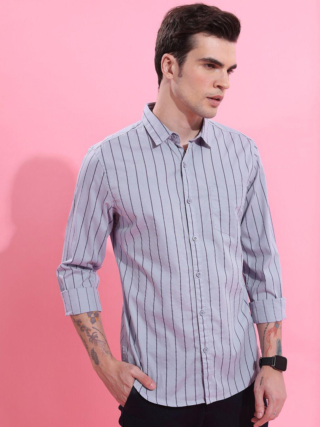 ketch-purple-vertical-striped-cotton-slim-fit-casual-shirt