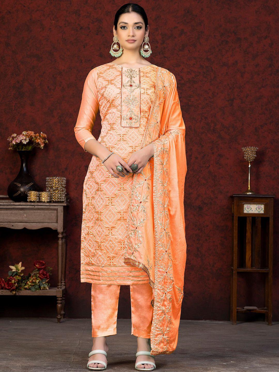 kalini-bandhani-printed-unstitched-dress-material