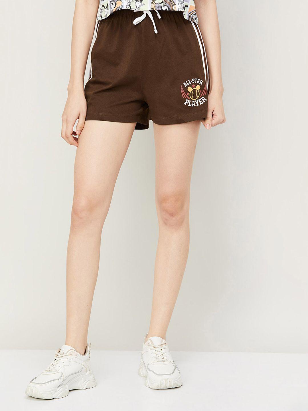 ginger-by-lifestyle-women-printed-pure-cotton-shorts
