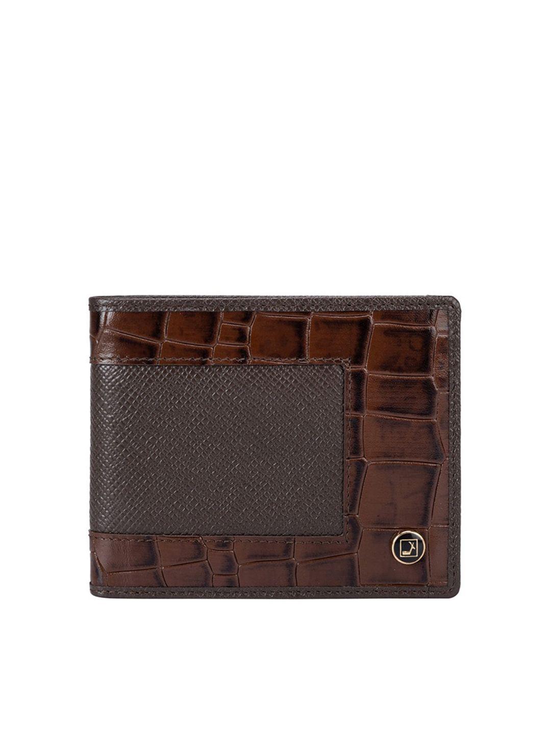 da-milano-men-abstract-textured-leather-two-fold-wallet