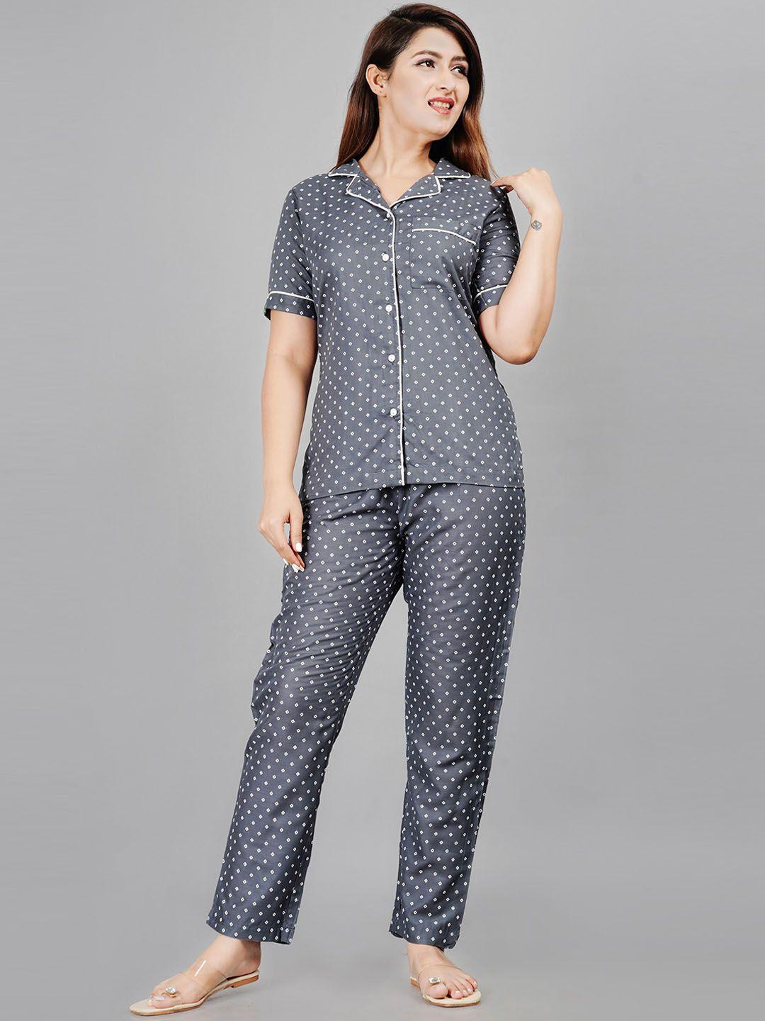 trend-me-polka-dots-printed-pure-cotton-night-suit