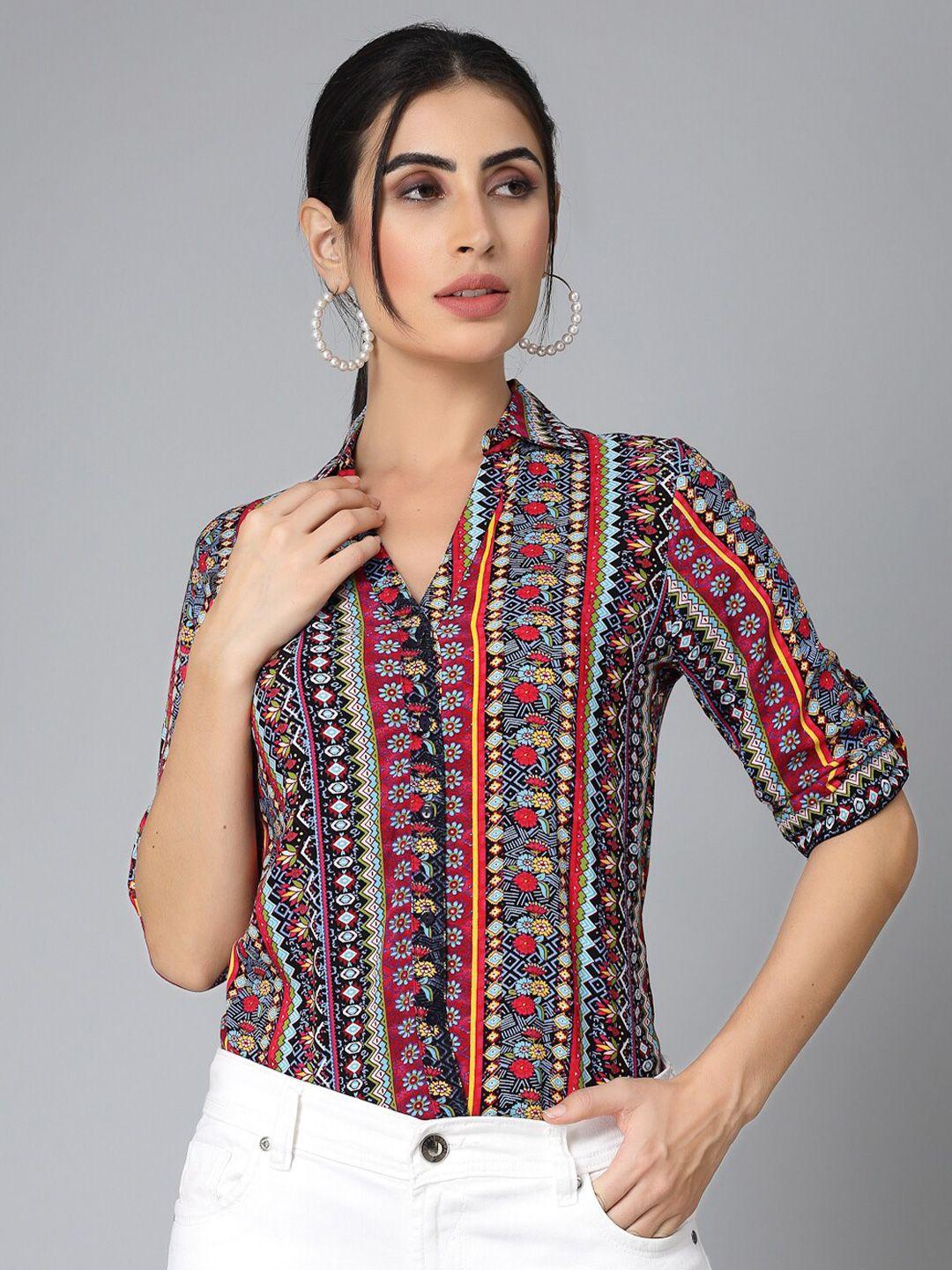 style-quotient-women-multicoloured-opaque-printed-casual-shirt